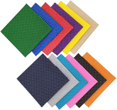 CraftsFabrics Fanni Lot de 20 carrés prédécoupés à pois 100 % coton sergé imprimé pour le quilting, les arts, l'artisanat, la couture et les projets de bricolage
